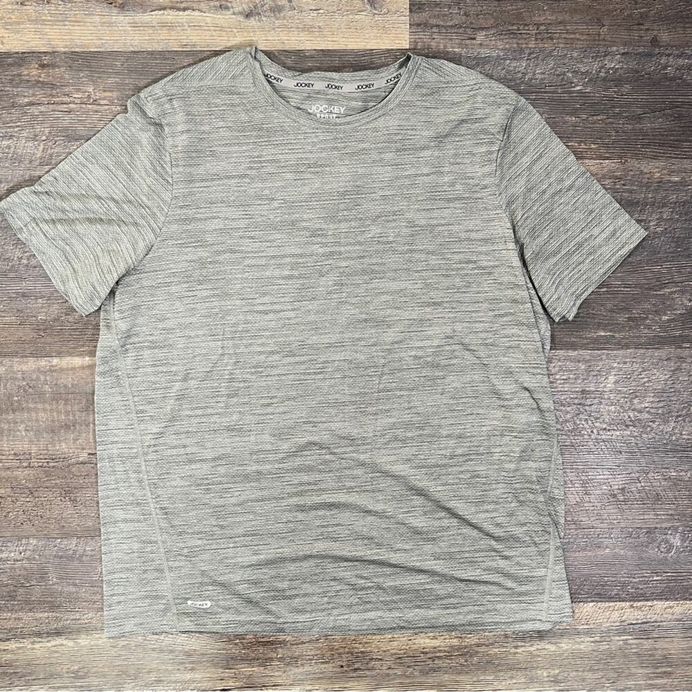 Jockey men's gray crewneck sport athletic T-shirt size XXL B47